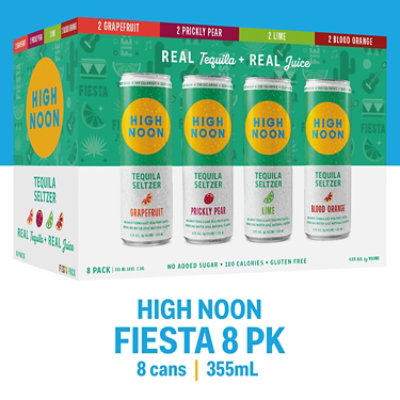 High Noon Tequila Seltzer Fiesta 8 Pack - 355 Ml - Image 2