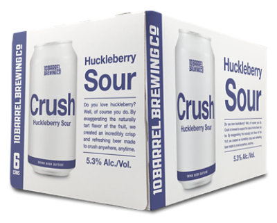 10 Barrel Huckleberry Crush In Cans - 6-12 Fl. Oz. - Image 1