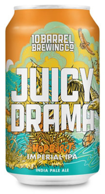 10 Barrel Juicy Drama Imperial Ipa In Cans - 6-12 Fl. Oz. - Image 1
