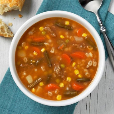 Soup Supreme Vegetable Beef with Barley Soup - 4 Pound (Pack of 4) - Image 1