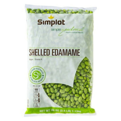 Simplot Shelled Edamame - 2.5 lb. bag (Pack of 6) - Image 1
