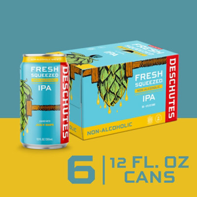 Deschutes Fresh Squeezed Ipa Non-alcoholic Beer In Cans - 6-12 Fl. Oz. - Image 1