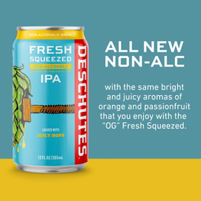 Deschutes Fresh Squeezed Ipa Non-alcoholic Beer In Cans - 6-12 Fl. Oz. - Image 5