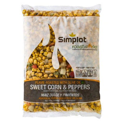 Roast Works Flame Roasted Sweet Corn and Peppers - 2.5 lb. package (Pack of 6) - Image 1