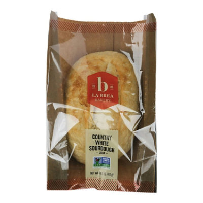 La Brea Bakery Country White Sourdough Oval Parbaked Bread Loaf - 16 Ounce (Pack of 12) - Image 1