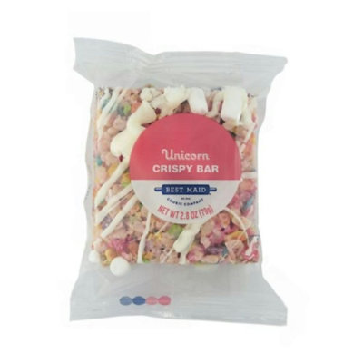Best Maid Individually Wrapped Crispy Bar - Unicorn - 24 Packs Total (2.8 oz Per Pack) - Image 1