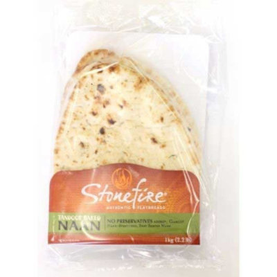 Stonefire Tandoor Baked Garlic Naan Bread (Pack of 48) - Image 1