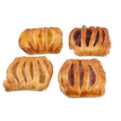 Bridor France Apple Tatin Strawberry Cherry Mango Assorted Fruit Danish - 1.41 Ounce (Pack of 100) - Image 1