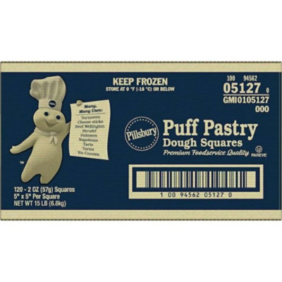 General Mills Pillsbury Square Puff Pastry Dough - 2 Ounce (Pack of 120) - Image 4