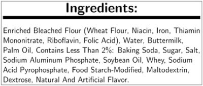 Pioneer Southern Style Biscuit Dough - 2.2 Ounce (Pack of 216) - Image 2