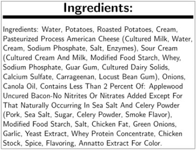 Campbell Signature Soup Loaded Baked Potato - 4 Pound (Pack of 4) - Image 3