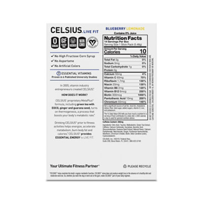 Celsius On-the-go Blueberry Lemonade 14ct - 14 CT - Image 5