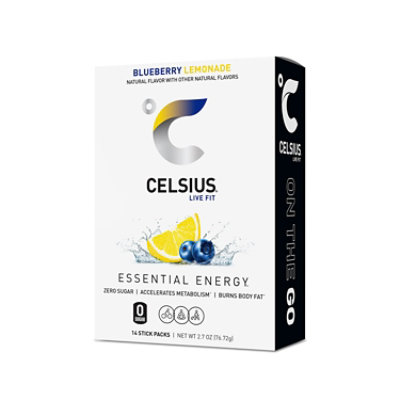 Celsius On-the-go Blueberry Lemonade 14ct - 14 CT - Image 1