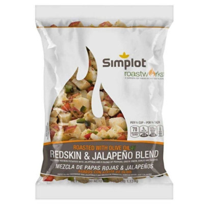 Simplot RoastWorks Roasted Redskin Potatoes and Jalapeno Blend - 2.5 Pound (Pack of 6) - Image 1