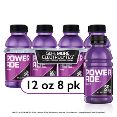 Powerade Grape Bottles - 8-12 Fl. Oz. - Image 1