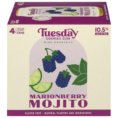 Tuesday Cocktail Club Marionberry Mojito 4-12 Fl Oz In Cans - 4-12 FZ - Image 2