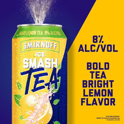 Smirnoff Ice Smash Lemon Tea 23.5 Fl Oz In Cans - 23.5 FZ - Image 3