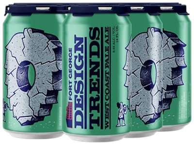 Fort George Brewery Design Trends Ipa Beer Cans 6-12 Fl. Oz. - 6-12 FZ - Image 1