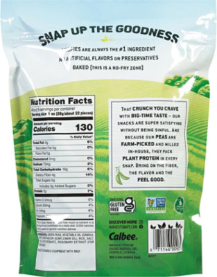 Harvest Snaps Green Pea Lightly Salted - 8.5 OZ - Image 6