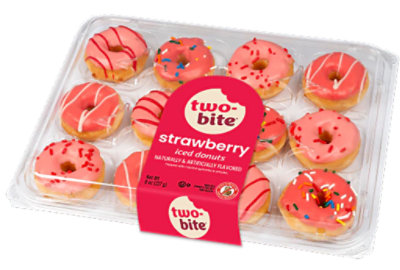 2b Strawberry Assorted Mini Donuts - 8 OZ - Image 1