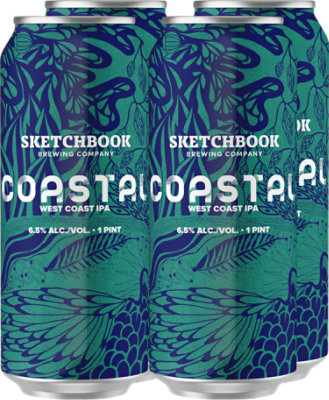 Sketchbook Coastal West Coast Ipa 4-16 Fl Oz In Cans - 4-16 FZ - Image 1