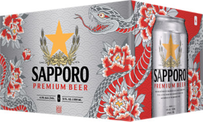 Sapporo Premium 6-12 Fl Oz In Cans - 6-12 FZ - Image 1