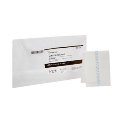 Wings Garment Liners, Adult, Unisex, Disposable, Polymer Core, Moderate Absorbency, One Size Fits Most (7 Inches x 17 Inches), 200 Count, Case - Image 1