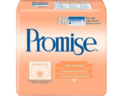 TENA Promise Day Light Pads, Adult, Unisex, Disposable, Fluff/Polymer Core, Light Absorbency, One Size Fits Most (15 Inch Length), 84 Count, Case - Image 1