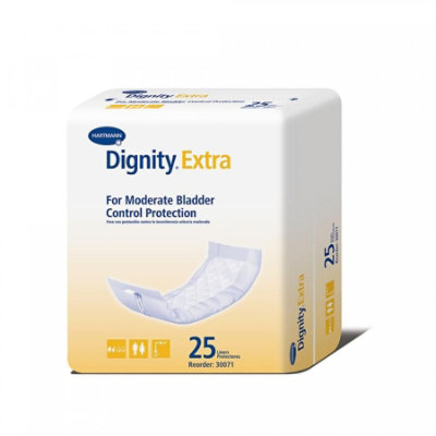 Dignity Extra Liners, Adult, Unisex, Disposable, Polymer Core, Moderate Absorbency, One Size Fits Most (12 Inch Length), 25 Count, Bag - Image 1