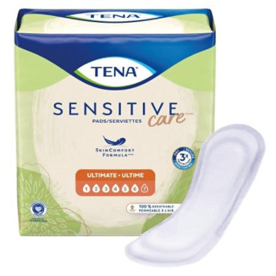 TENA Sensitive Care Ultimate Pads, Adult, Female, Disposable, Dry-Fast Core, Heavy Absorbency, 16 Inch Length, 40 Count, Case - Image 1