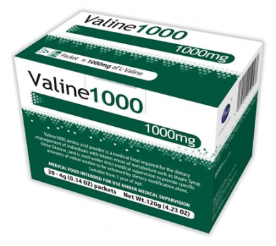 Amino Acid Oral Supplement Valine1000 Unflavored 4 Gram Individual Packet Powder, 30 Count, Case - Image 1