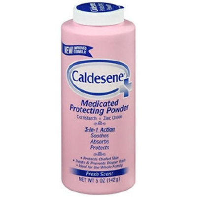 Caldesene Medicated Protecting Powder, 81% Cornstarch/15% Zinc Oxide, Fresh Scent, 5 ounce Shaker Bottle, 1 Count, Each - Image 1