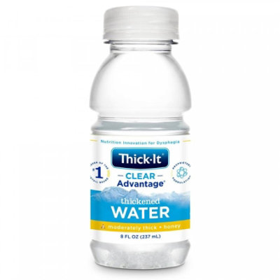 Thick-It Clear Advantage Thickened Water, Unflavored, Honey Consistency, 8 ounce Bottle, Ready to Use, 1 Count, Each - Image 1