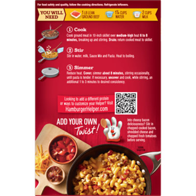 Hamburger Helper Pasta Cheeseburger Macaroni - 6.6 Oz - Image 3