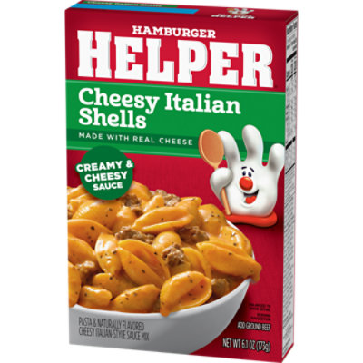 Hamburger Helper Pasta Cheesy Italian Shells 6.1oz Box - 6.1 OZ - Image 2