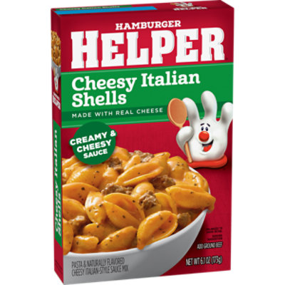 Hamburger Helper Pasta Cheesy Italian Shells 6.1oz Box - 6.1 OZ - Image 3