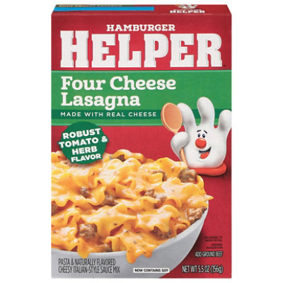 Hamburger Helper Pasta Four Cheese Lasagna 5.5oz - 5.5 OZ - Image 3