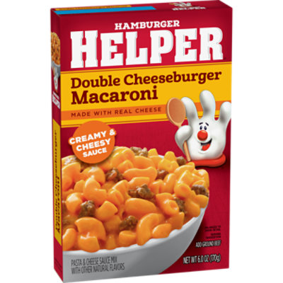 Hamburger Helper Pasta Double Cheeseburger Macaroni 6oz - 6 OZ - Image 4