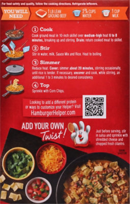 Hamburger Helper Crunchy Taco With Crunchy Topper 7.6oz - 7.6 OZ - Image 8