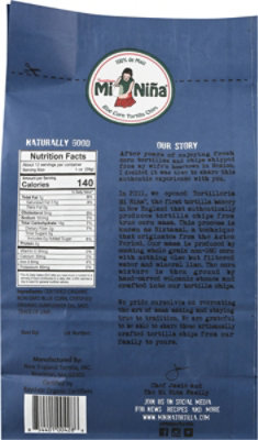 Minina Organic Blue Corn Tortilla Chip 12oz - 12 OZ - Image 6