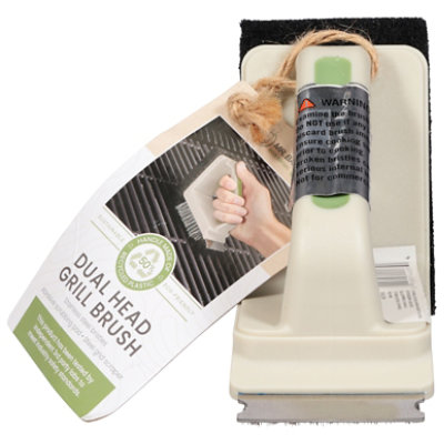 Mr. Bar-B-Q Sustainable Dual Head Grill Brush - Each - Image 1