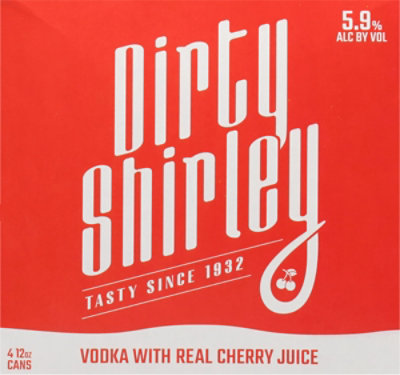 Dirty Shirley Classic Ready To Drink Vodka - 4-12 Fl. Oz - Image 6