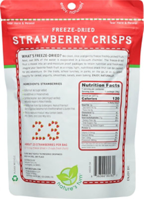 Natures Turn Freeze Dried Strawberry Crisps - 1.2 Oz - Image 6