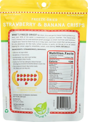 Nature's Turn Freeze Dried Strawberry & Banana Crisps - 1.2 Oz - Image 6