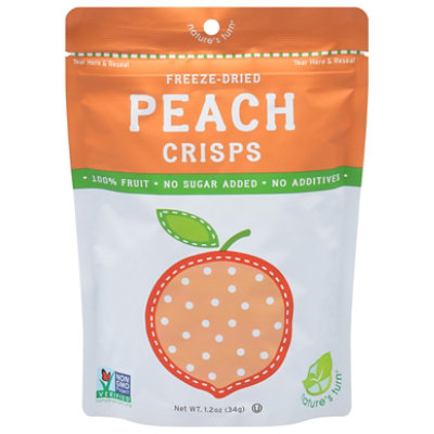 Nature's Turn Freeze Dried Peach Crisps - 1.2 Oz - Image 3