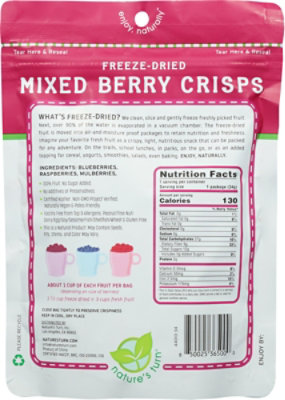 Nature's Turn Freeze Dried Mixed Berry Crisps - 1.2 Oz - Image 6