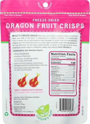 Nature's Turn Freeze Dried Dragon Fruit Crisps - 1.2 Oz - Image 6