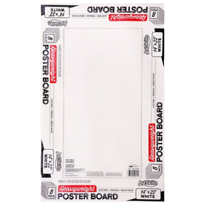 Artskills Heavyweight White Poster Board - 8 Count - Image 3