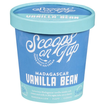 Scoops On Tap Ice Cream Madagascar Vanilla Bean - 16 Oz - Image 1