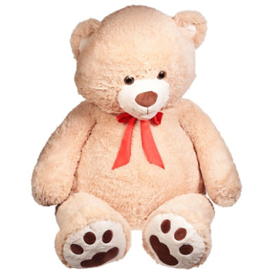 Goffa 55 Inch Teddy Bear with Red Ribbon - 1 Count - Image 1